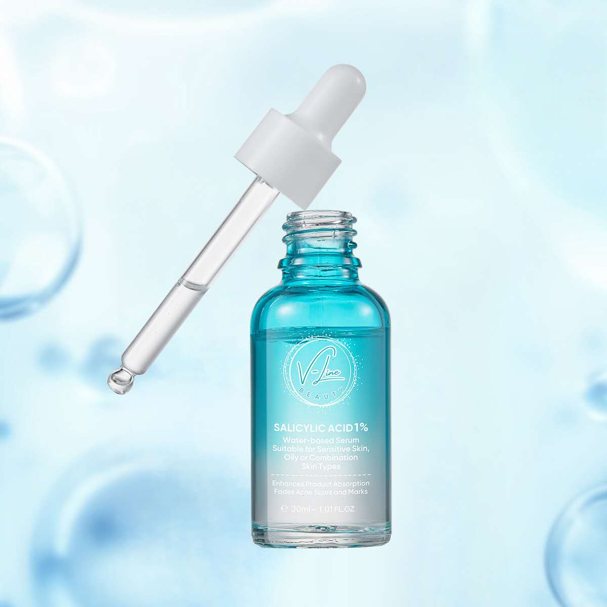 Salicylic Acid Serum Set - Oil-Water Control Balance and Repair for Combination Skin - 60mL V-Line Beauty