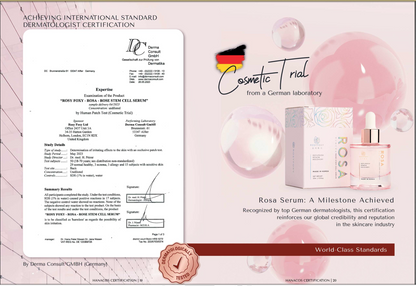 RosyFoxy Rosa Hyaluronic Acid Serum for Face, Rejuvenating Collagen Serum for Fine Lines and Wrinkles, Hydrating, Even Toning, Suitable for All Skin Type 30mL V-Line Beauty