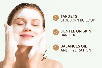 2% BHA Microcrystal Cleansing Facial Gel Scrub – Gentle Exfoliation for Sensitive, Oily, and Acne-Prone Skin - 4.23oz V-Line Beauty